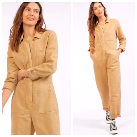 Outerknown Pants - NWT OUTERKNOWN Station Linen Jumpsuit in Sand, size Medium